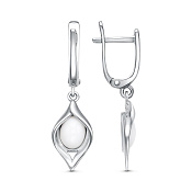 Серьги с подвесками бижутерия с иск. агатом