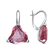 Серьги бижутерия с ювелирным стеклом