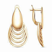 Серьги из золоченого серебра