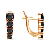 Серьги дорожки бижутерия с фианитами