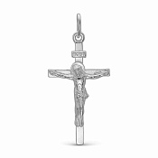 Подвеска крест из серебра