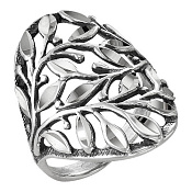 Кольцо бижутерия с алмазной гранью
