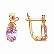 Серьги бижутерия с фианитами