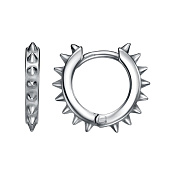 Серьги конго Шипы из серебра