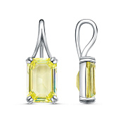 Подвеска из серебра с синтетическим кварцем