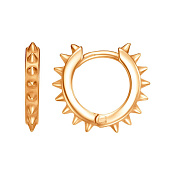 Серьги конго Шипы бижутерия