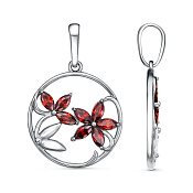 Подвеска Цветы бижутерия с фианитами