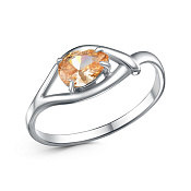 Кольцо бижутерия с фианитом