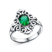 Кольцо бижутерия с иск. шпинелью