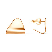 Серьги гвоздики из золоченого серебра