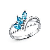 Кольцо бижутерия с фианитами