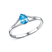 Кольцо тонкое бижутерия с фианитом