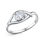 Кольцо бижутерия с фианитом