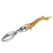 Ложка для икры Рыбка из серебра