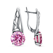 Серьги бижутерия с фианитами