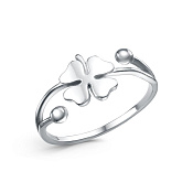 Кольцо Четырехлистный Клевер бижутерия