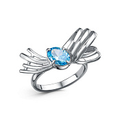 Кольцо бижутерия с фианитом