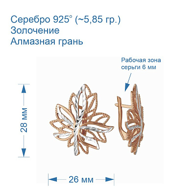 Серьги 3302255-5