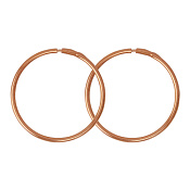 Серьги конго 25 мм бижутерия