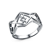 Кольцо геометрическое бижутерия