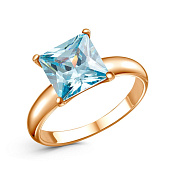 Кольцо бижутерия с фианитом