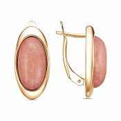 Серьги бижутерия с иск. африканским жадом