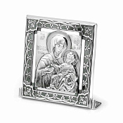Икона Иверская Божия Матерь из серебра