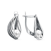 Серьги бижутерия с жемчугом