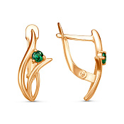 Серьги бижутерия с фианитами