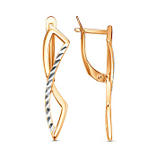 Серьги с алмазной гранью бижутерия