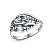 Кольцо ажурное винтажное из серебра