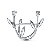 Брошь Цветы бижутерия