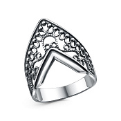 Кольцо ажурное винтажное Кокошник бижутерия