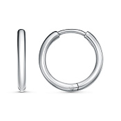 Серьги конго из серебра