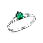 Кольцо тонкое бижутерия с иск. шпинелью