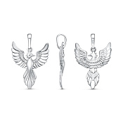 Подвеска Птица из серебра