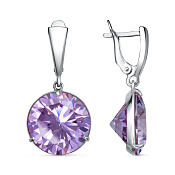 Серьги бижутерия с фианитами