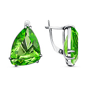 Серьги бижутерия с ювелирным стеклом