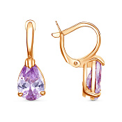 Серьги бижутерия с фианитами