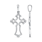 Подвеска крест из серебра