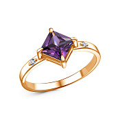 Кольцо бижутерия с фианитами