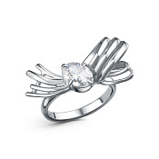 Кольцо бижутерия с фианитом