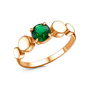 Кольцо геометрическое бижутерия с иск. шпинелью