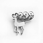 Брошь Северный Олень бижутерия