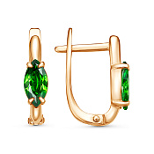 Серьги бижутерия с фианитами