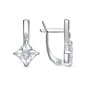 Серьги бижутерия с фианитами