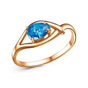 Кольцо бижутерия с фианитом