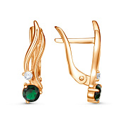 Серьги бижутерия с фианитами