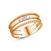 Кольцо дорожка бижутерия с фианитами