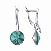 Серьги бижутерия с ювелирным стеклом